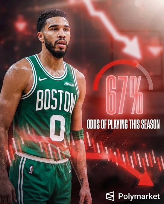 开云在线入口-啥情况？塔图姆扣篮 网站预测他本赛季复出概率却从87%降到67%